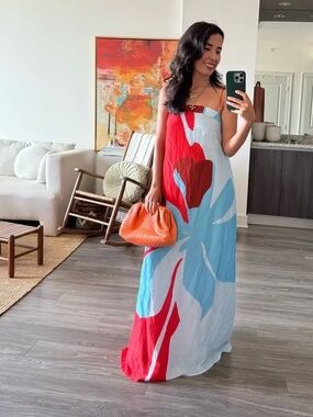 Significant Other Edith Maxi Dress in Crimson Stencil AU8/US4